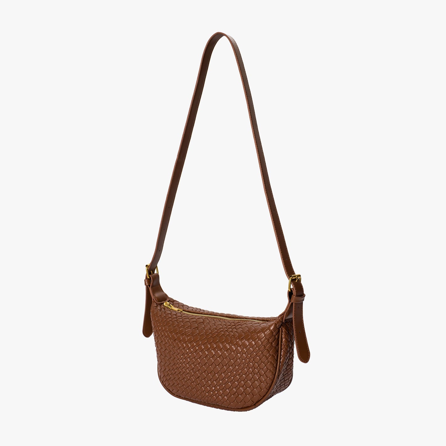 Woven Half Moon Bag