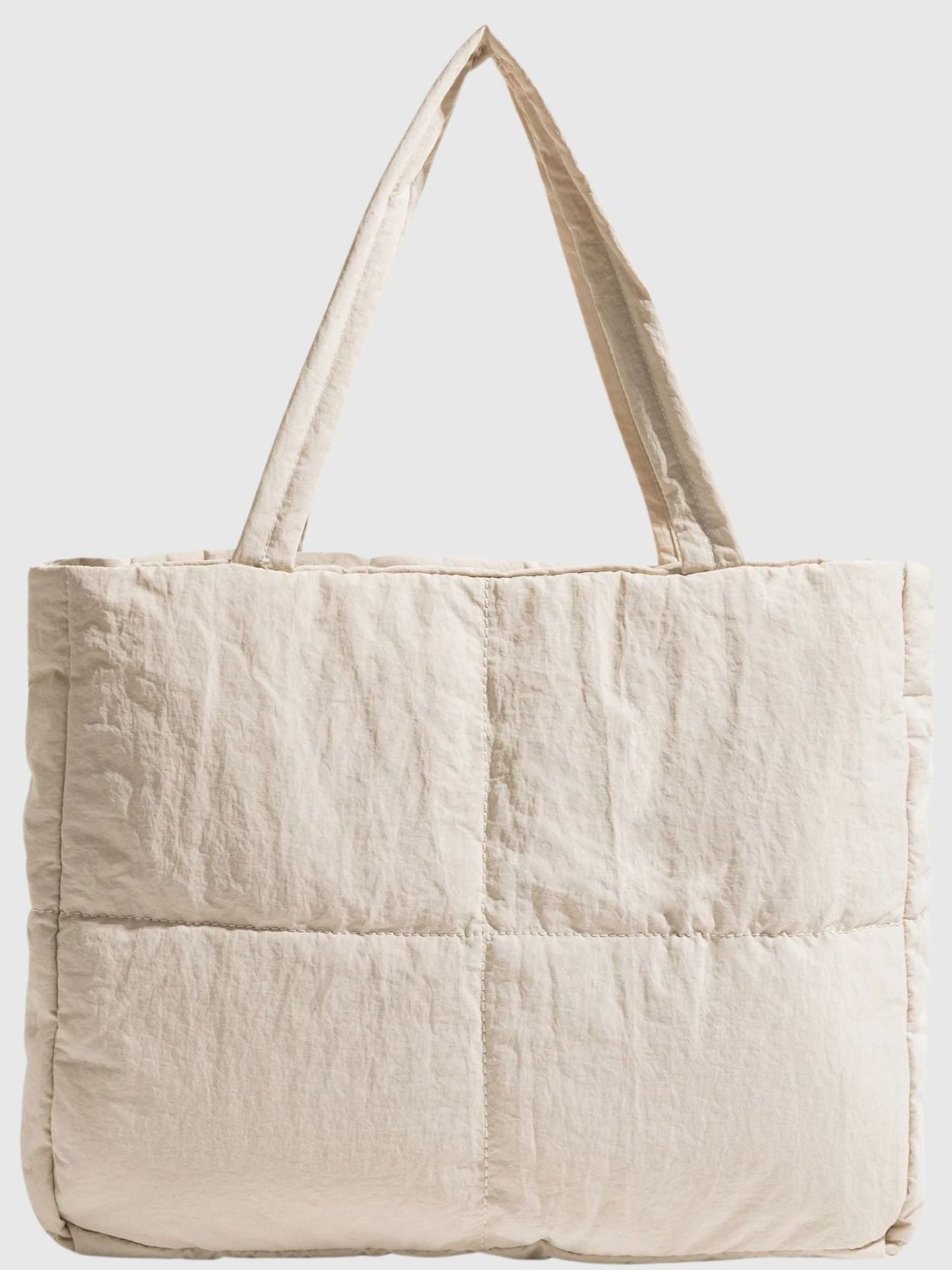 Distressed Puffer Tote Tasche