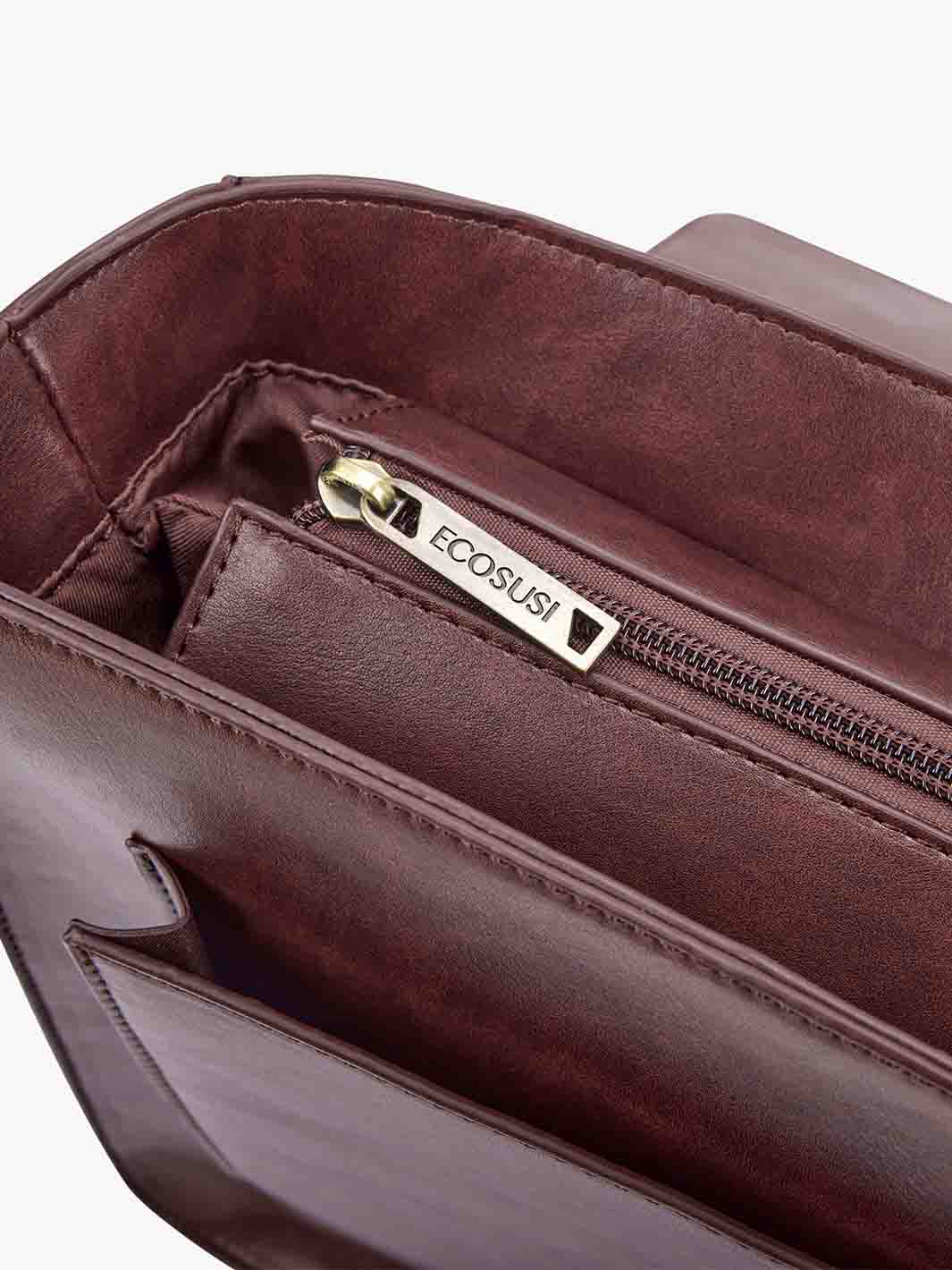 Cocoa Truffle Ecosusi Classic Bow Briefcase