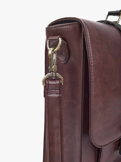 Cocoa Truffle Ecosusi Classic Bow Briefcase