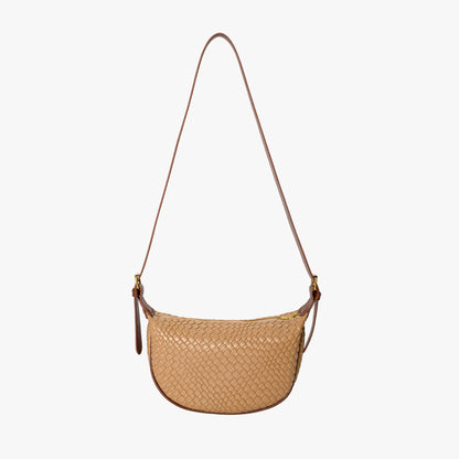 Woven Half Moon Bag