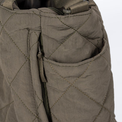 Olives Quilted Puffer Tote