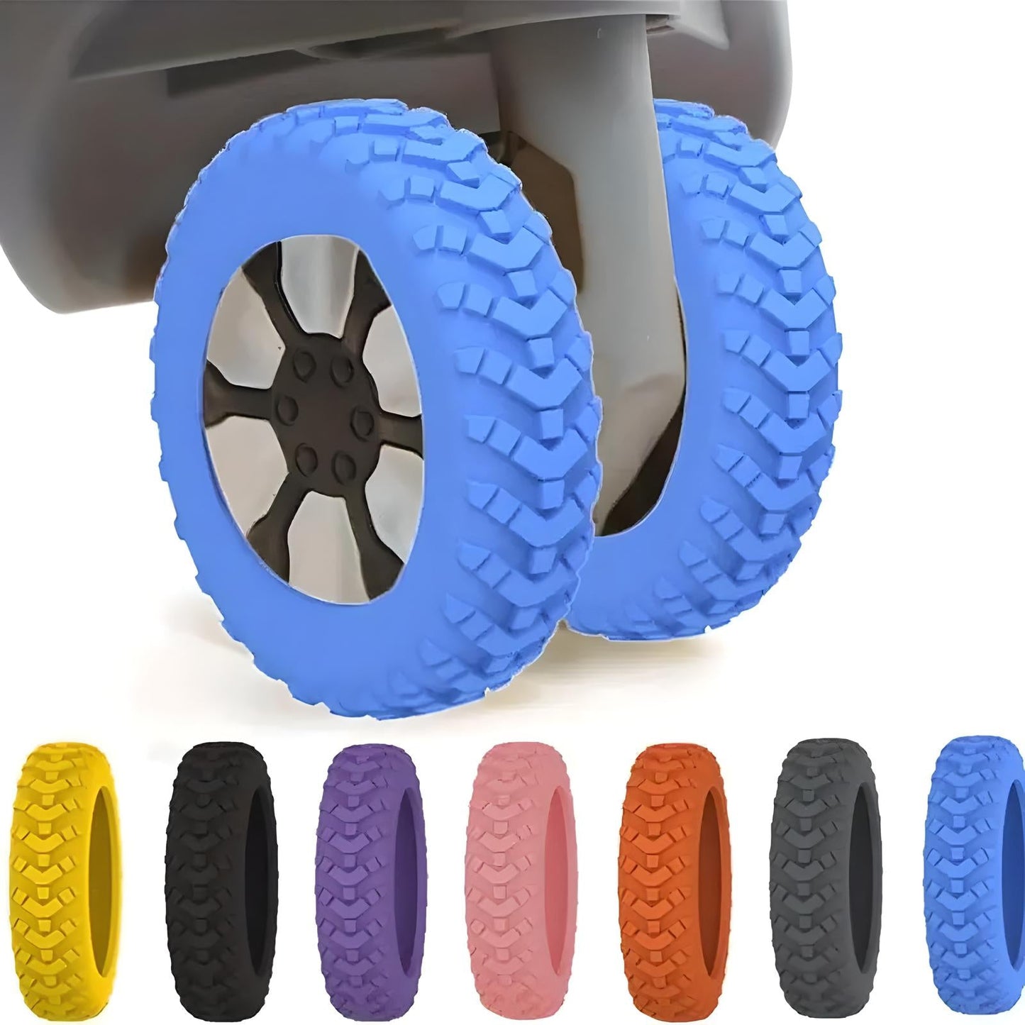 TuxodoBAG - Luggage Wheel Protectors | 8 Pack