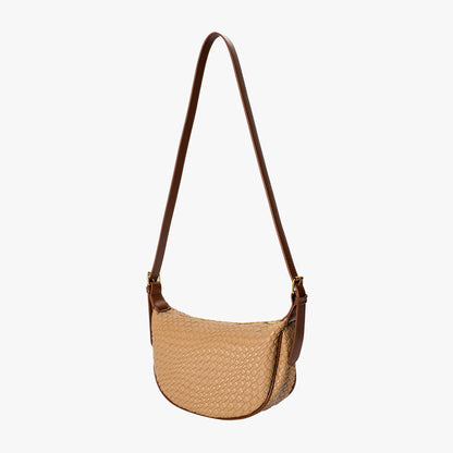 Woven Half Moon Bag