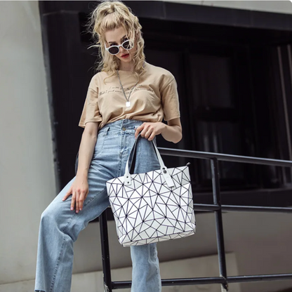 Chloe Geometric Tote Bag