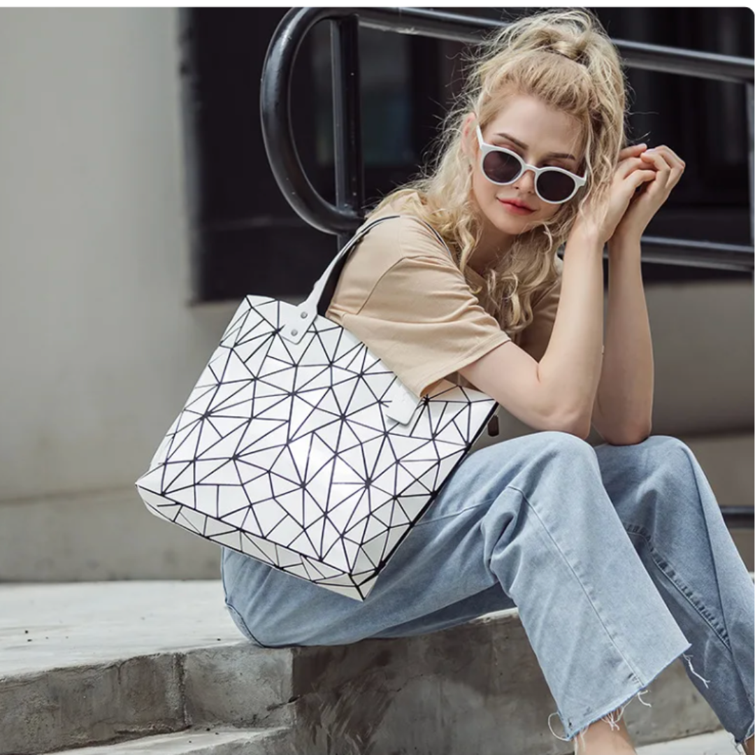 Chloe Geometric Tote Bag