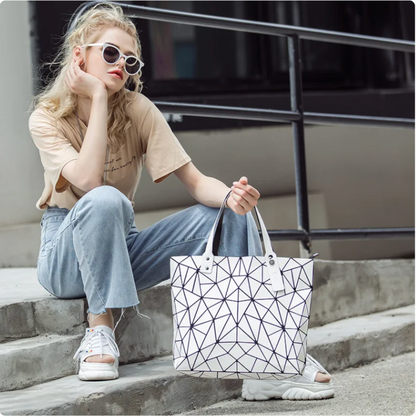 Chloe Geometric Tote Bag