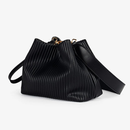 Pleated Bucket Bag