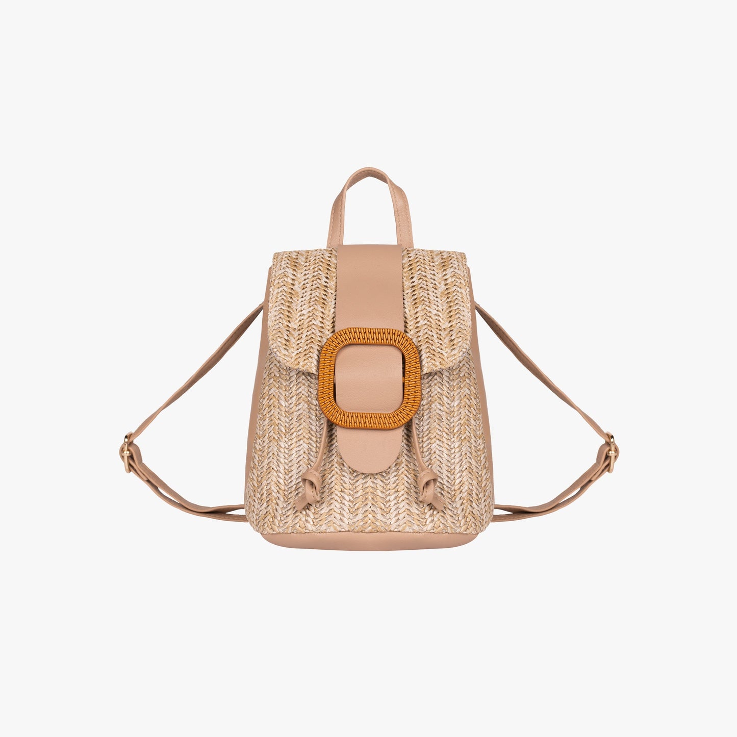 Buckle Straw Backpack