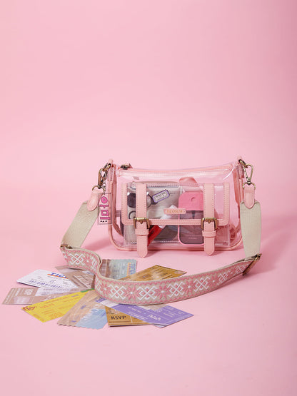 Lila's Clear Wide Strap Crossbody Bag