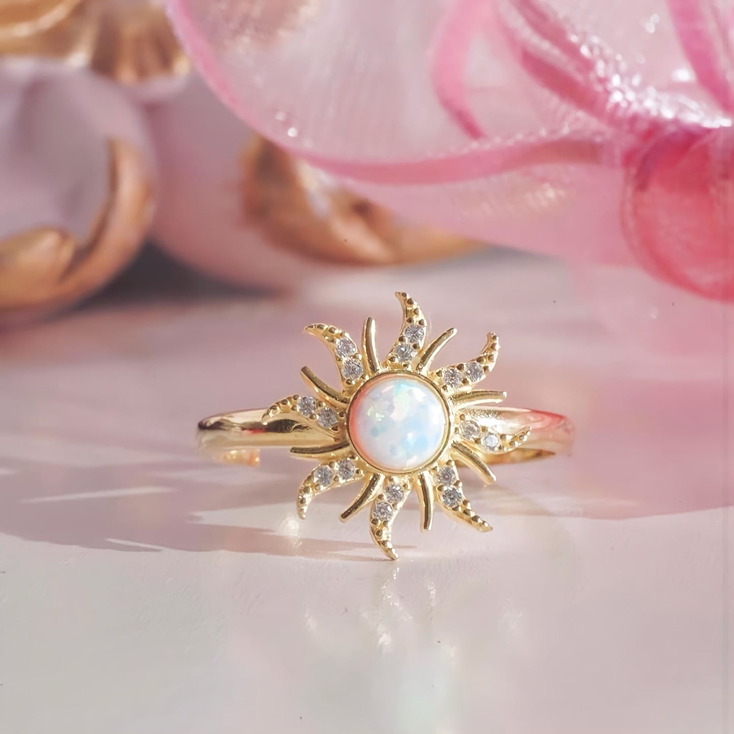 Rapunzel Opal Sun Ring