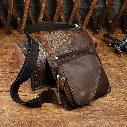 Classic Heritage Leather Crossbody Bag
