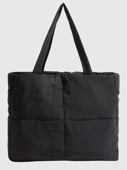 Distressed Puffer Tote Bag