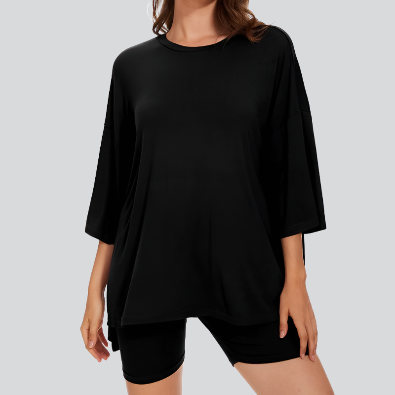 TuxodoSHAPE - Drop Shoulder Tee w/ Biker Shorts