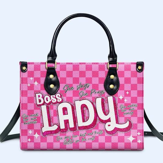 Boss Lady - Personalized Custom Leather Handbag - DB76