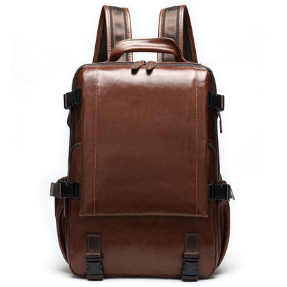 Vintage Leather EDC Travel Backpack