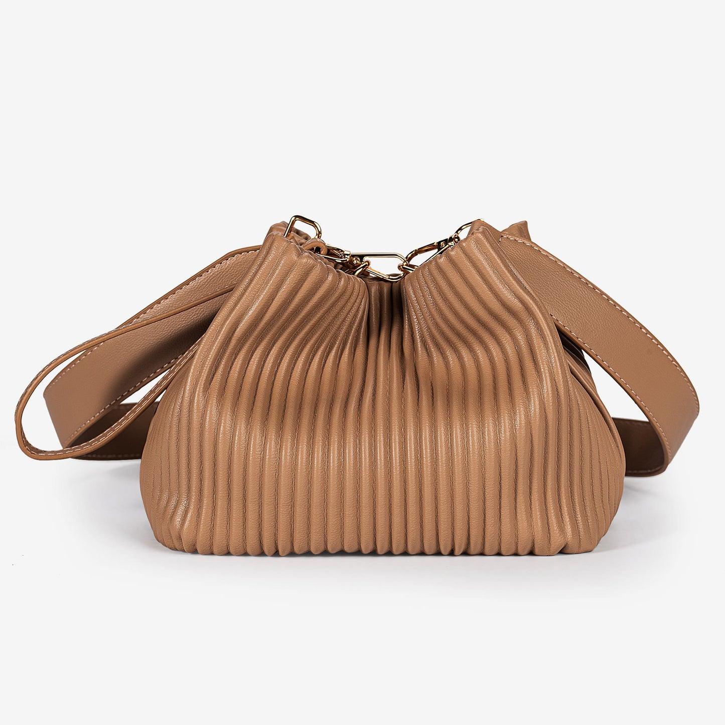 Pleated Bucket Bag