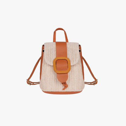 Buckle Straw Backpack