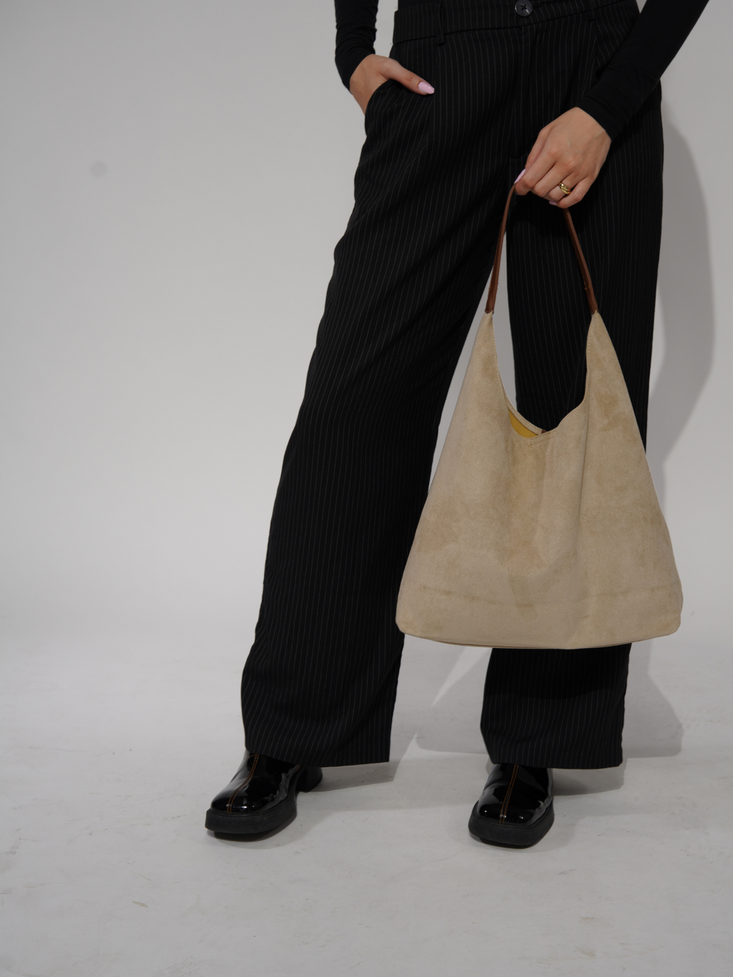 Suede Daily Leather Tote