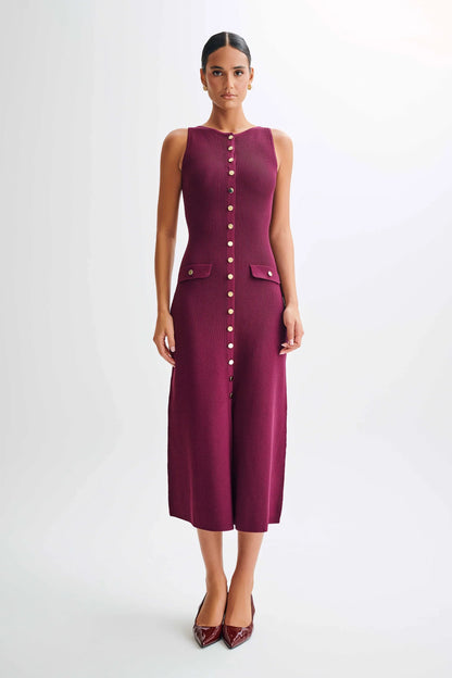 Old money buttoned maxi dress