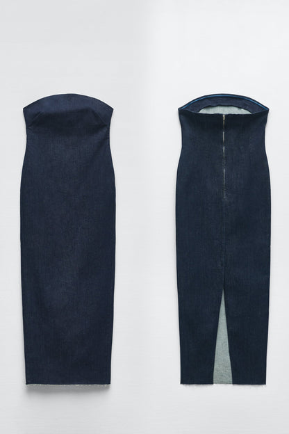 NEW | Hollander® Long Fitted Denim dress