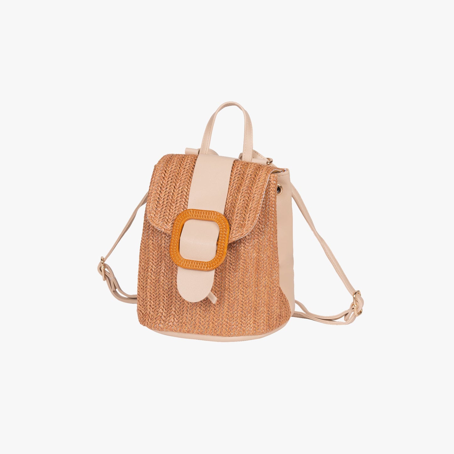 Buckle Straw Backpack