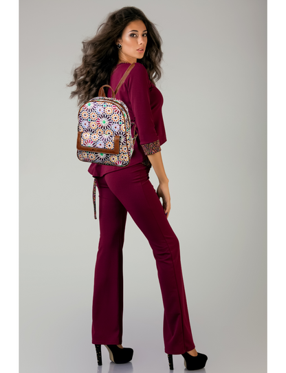 ASTER VEGAN FLORAL BACKPACK- XB-2312-SALE