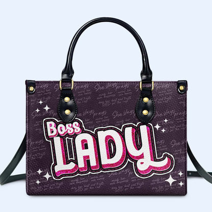 Boss Lady - Personalized Custom Leather Handbag - DB70