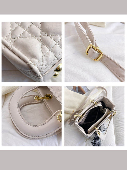 Diamond Silk Scarf Hand-Held Crossbody Bags