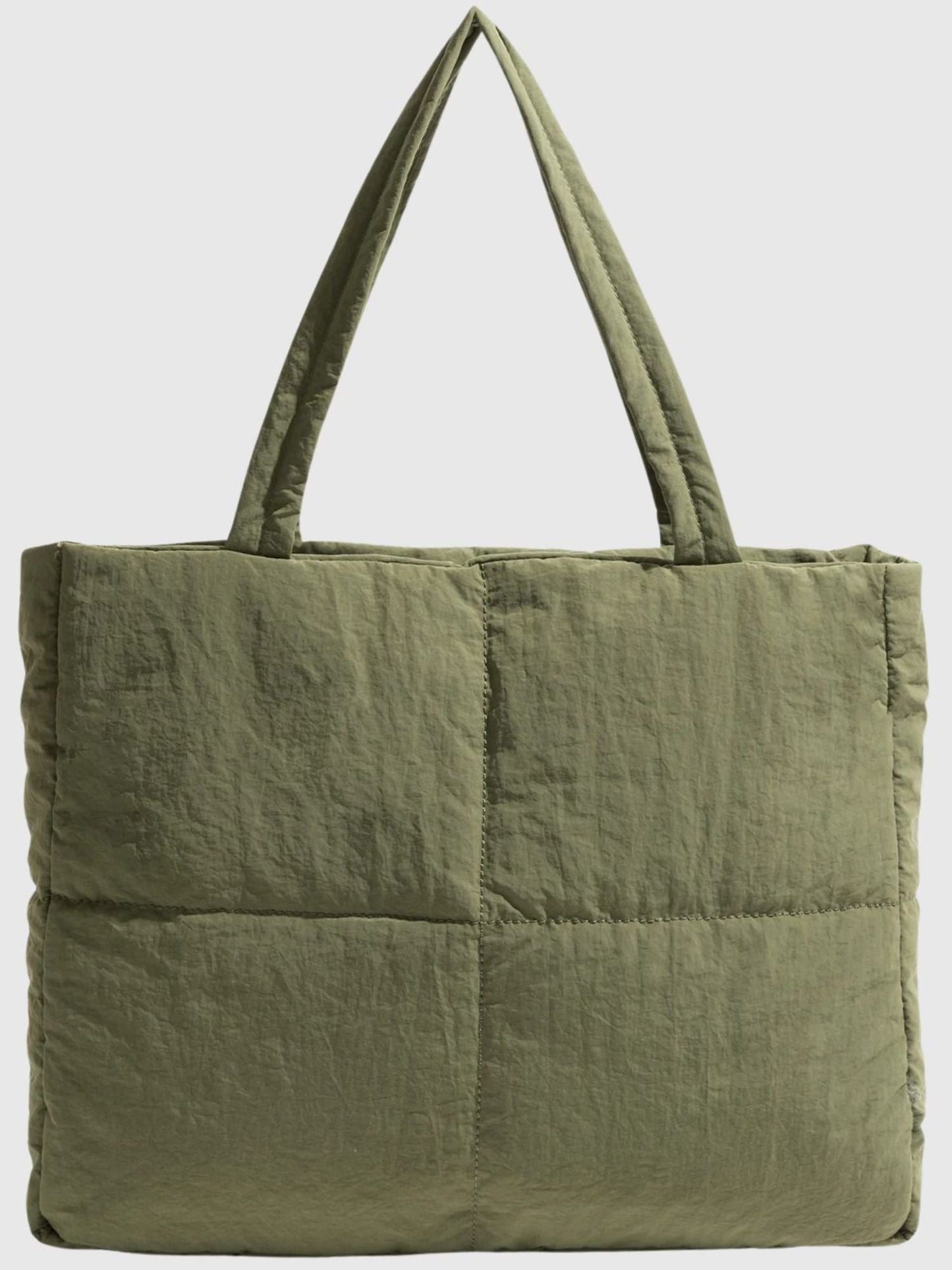 Distressed Puffer Tote Tasche