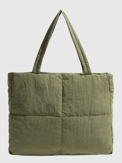 Distressed Puffer Tote Bag