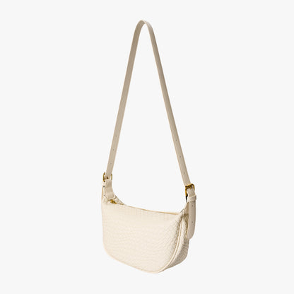 Woven Half Moon Bag