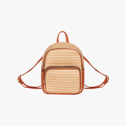 Olives Mini Straw Backpack