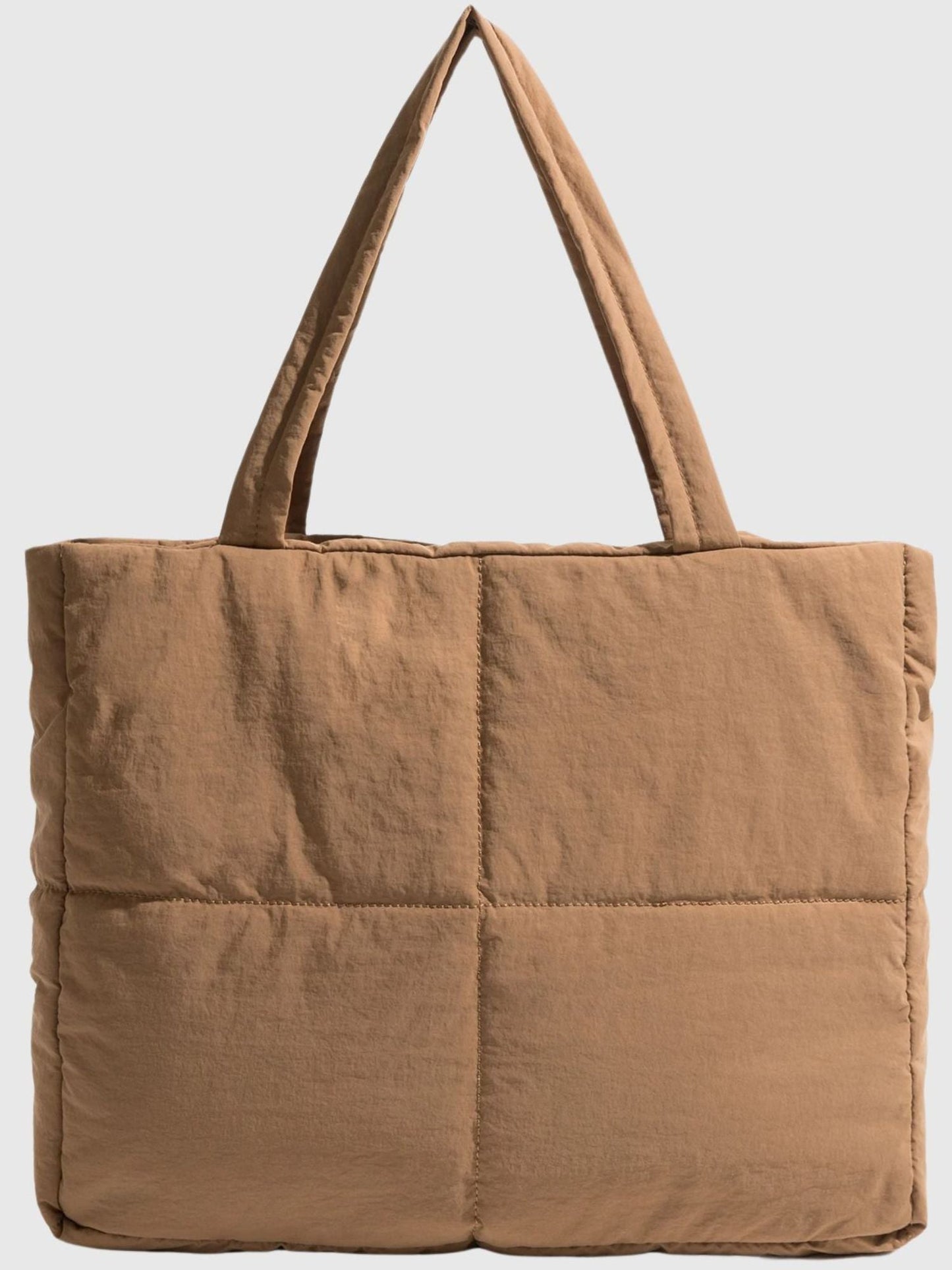 Distressed Puffer Tote Tasche