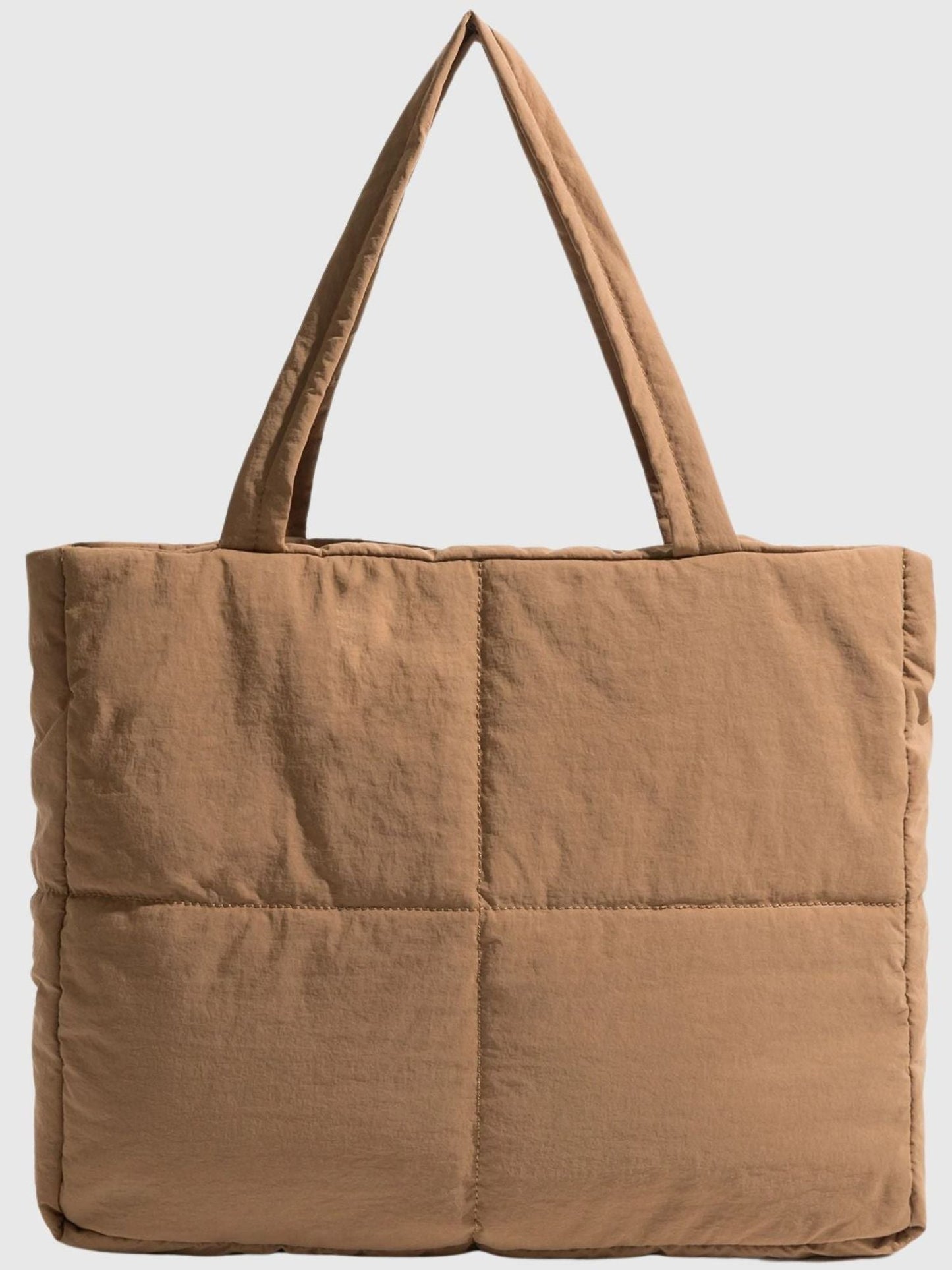 Distressed Puffer Tote Bag