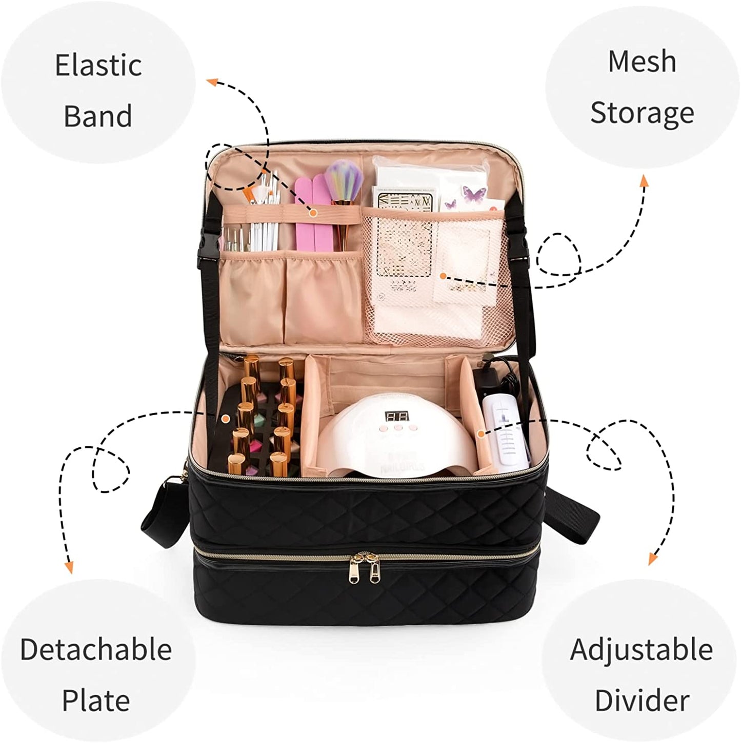 Manicure Set Makeup Case