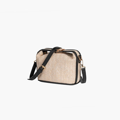 Poppy Mini Straw Crossbody