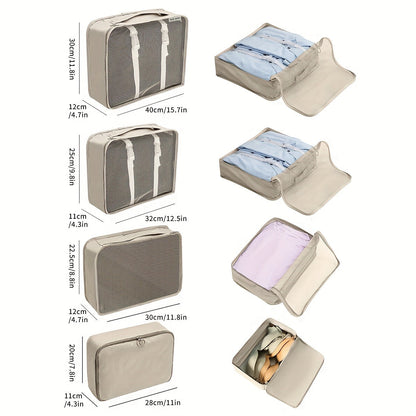 7-teiliges Kompressions-Packwürfel-Set