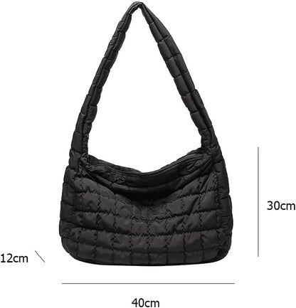 Quilted Crossbody Tote Bag