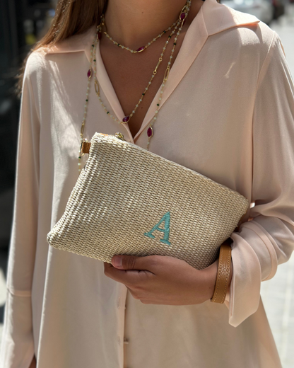 Beige Carmina clutch/bag