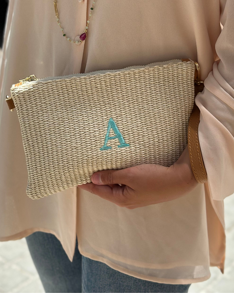 Beige Carmina clutch/bag