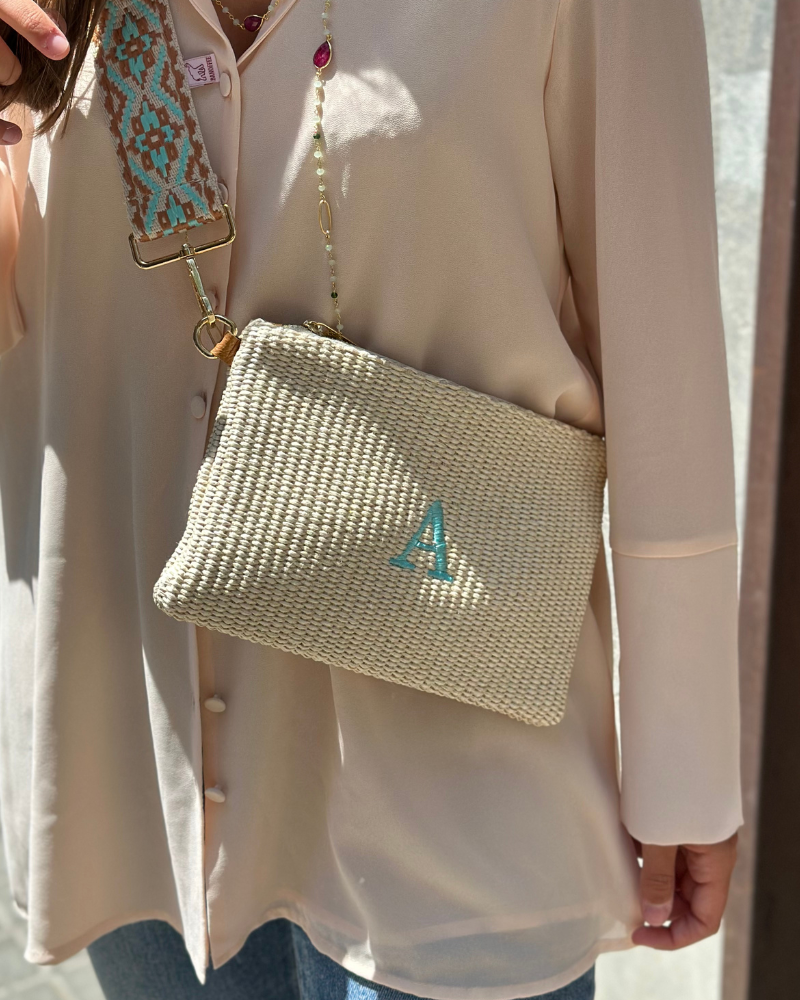 Beige Carmina clutch/bag