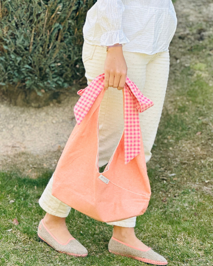 Lace Orange Handbag