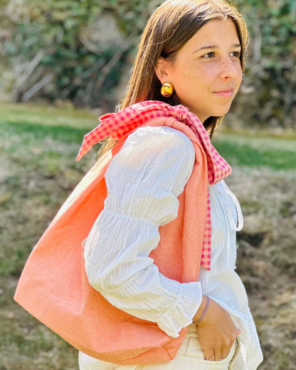 Lace Orange Handbag