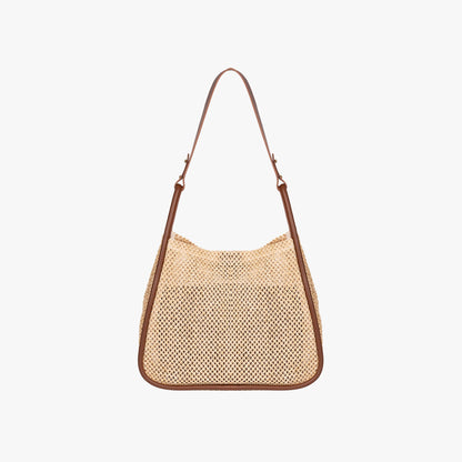 Large Handle Straw Tote