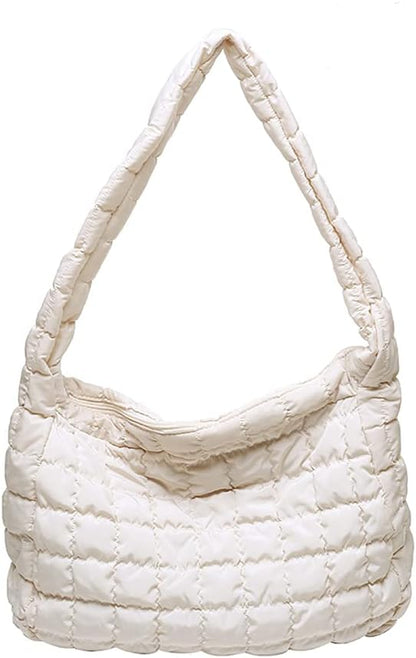 Quilted Crossbody Tote Bag