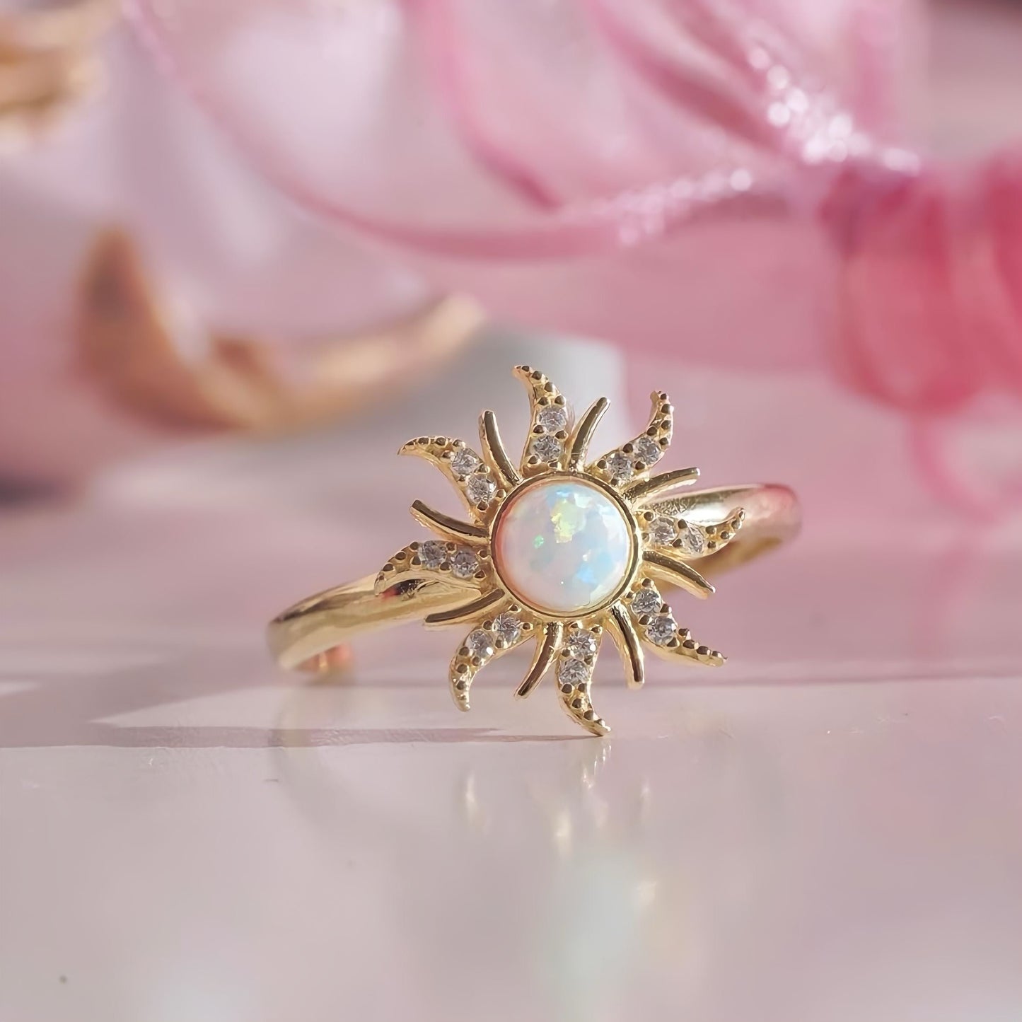 Rapunzel Opal Sun Ring