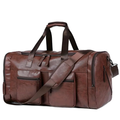 Classy Men’s Leather Duffle Bag