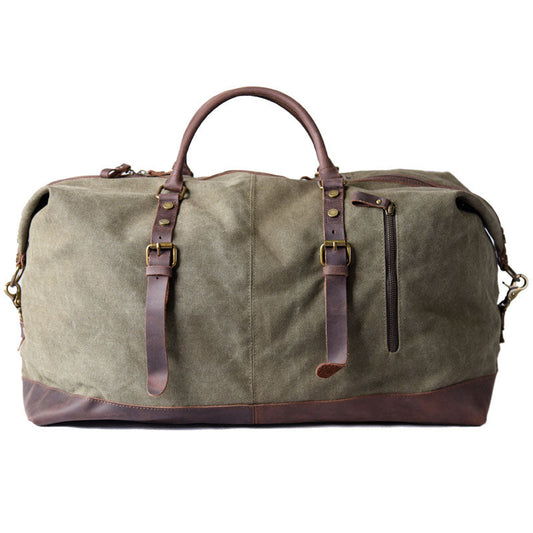 Rugged Canvas Weekender Duffle Bag