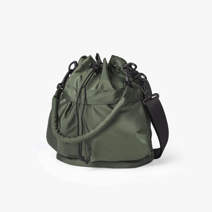 Olives Nylon Drawstring Bag